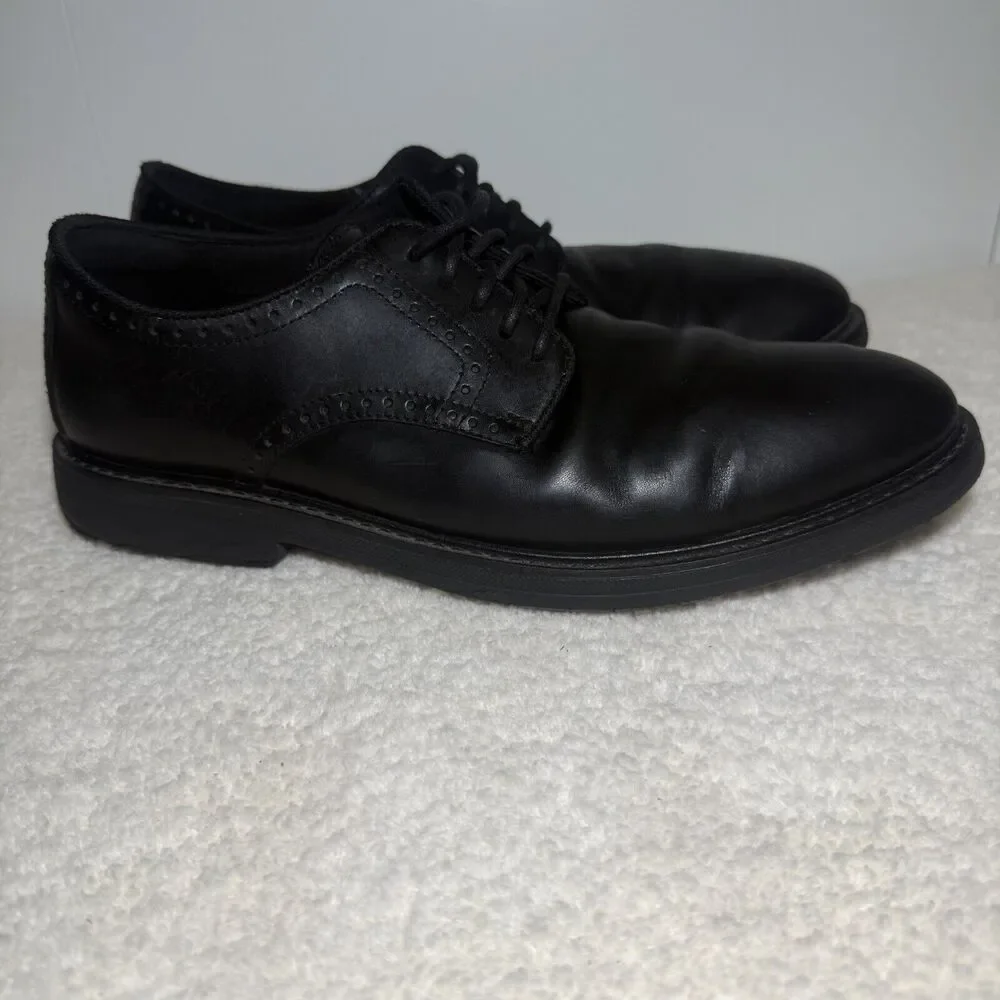 Cole Haan Go-To Plain Toe Black Leather Lace Up Oxfords Men’s Size 10.5 M